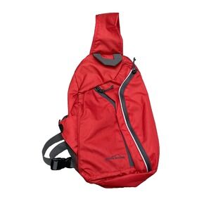 Eddie Bauer Sling Backpack Medium Red Hiking‎ Camping Travel Workwear Gorpcore